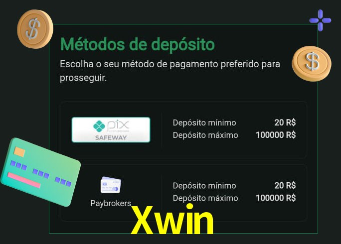 O cassino Xwin oferece uma grande variedade de métodos de pagamento